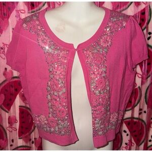 🩷 INC Beaded Cardigan Sweater